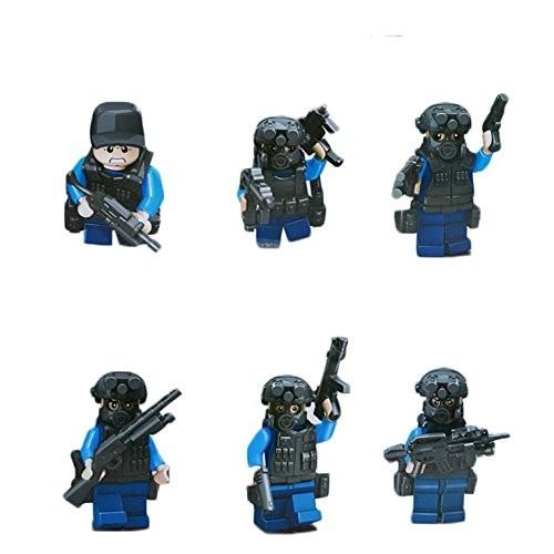 レゴ(LEGO）互換 SWAT 特殊部隊 6体武器セット 並行輸入品