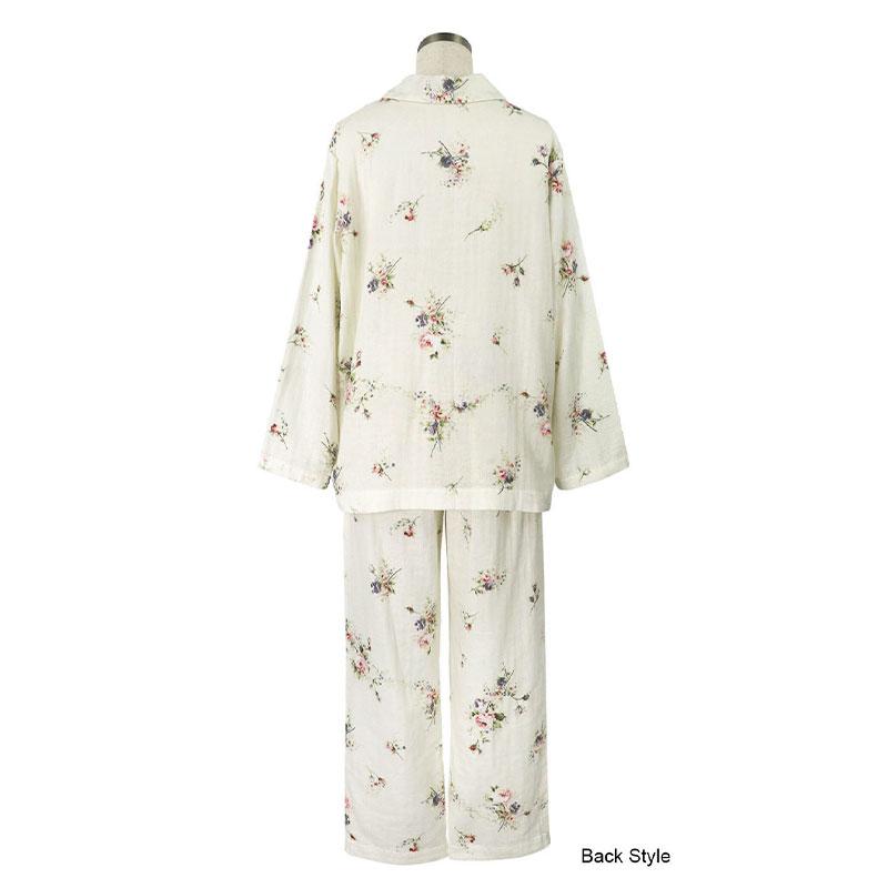 ランキング上位のプレゼントイクコ IKUKO ダブルガーゼ花柄プリント