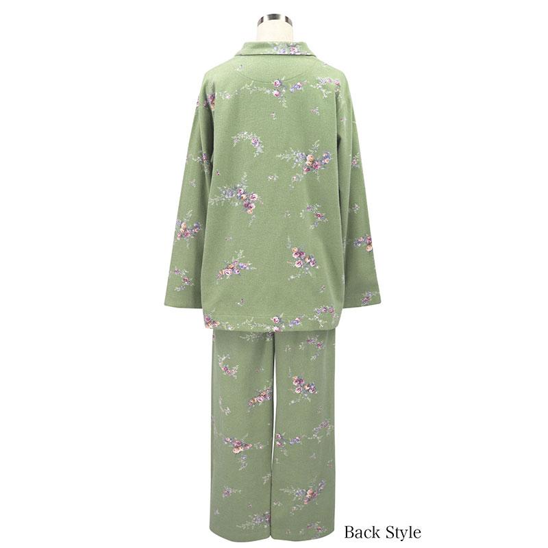 パジャマ レディース【イクコ IKUKO】綾ネル花柄プリントパジャマ 日本 