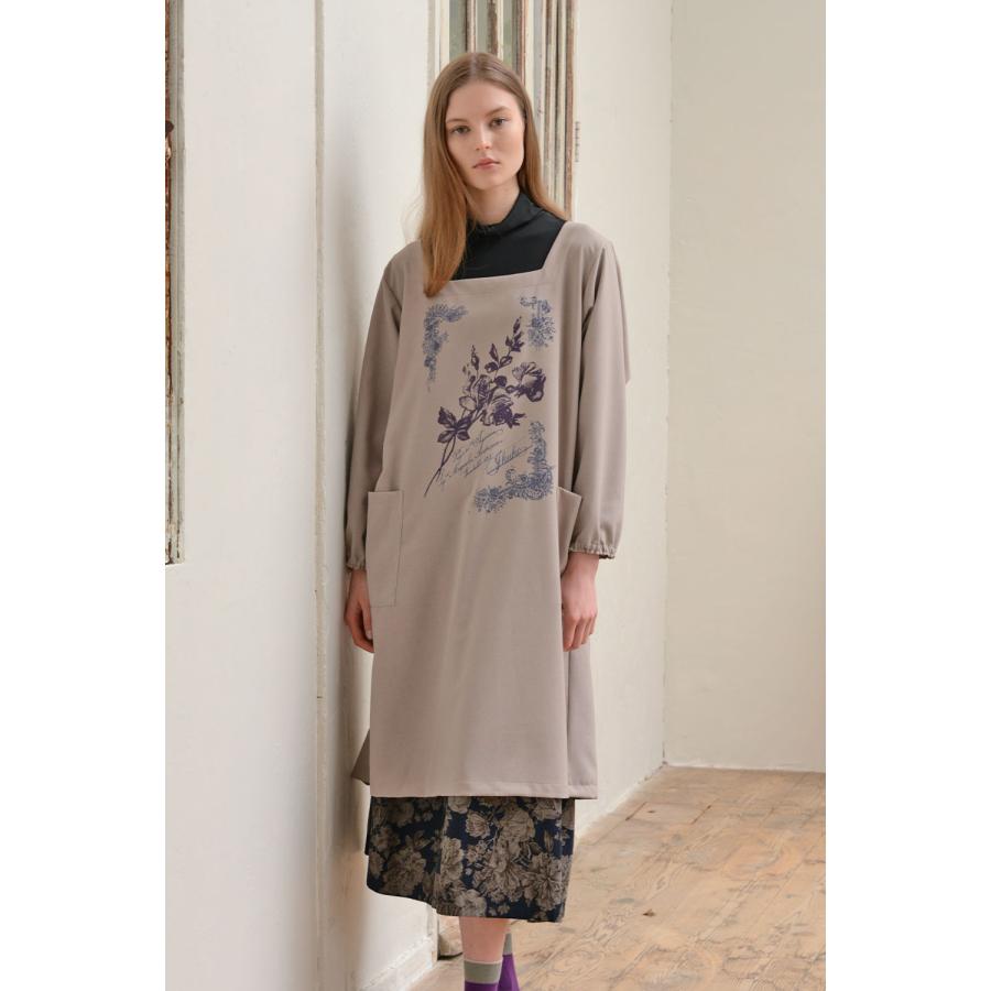 エプロン レディース 【イクコ IKUKO】 トロワッシャー 花柄プリント