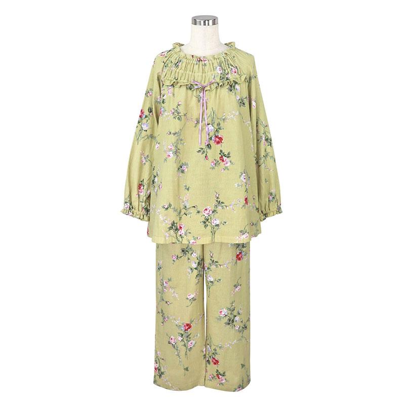 パジャマ レディース 【イクコ IKUKO】 ダブルガーゼ花柄プリント