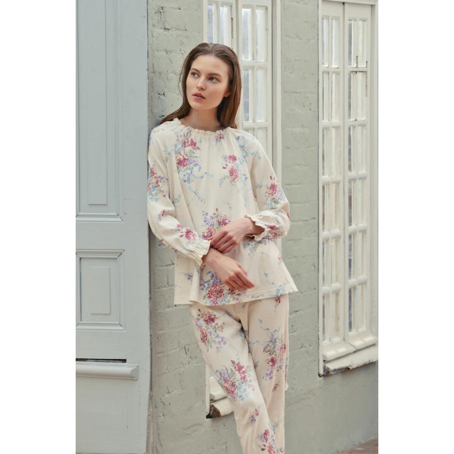 IKUKO 長袖パジャマ 花柄 綿100% 【公式通販】