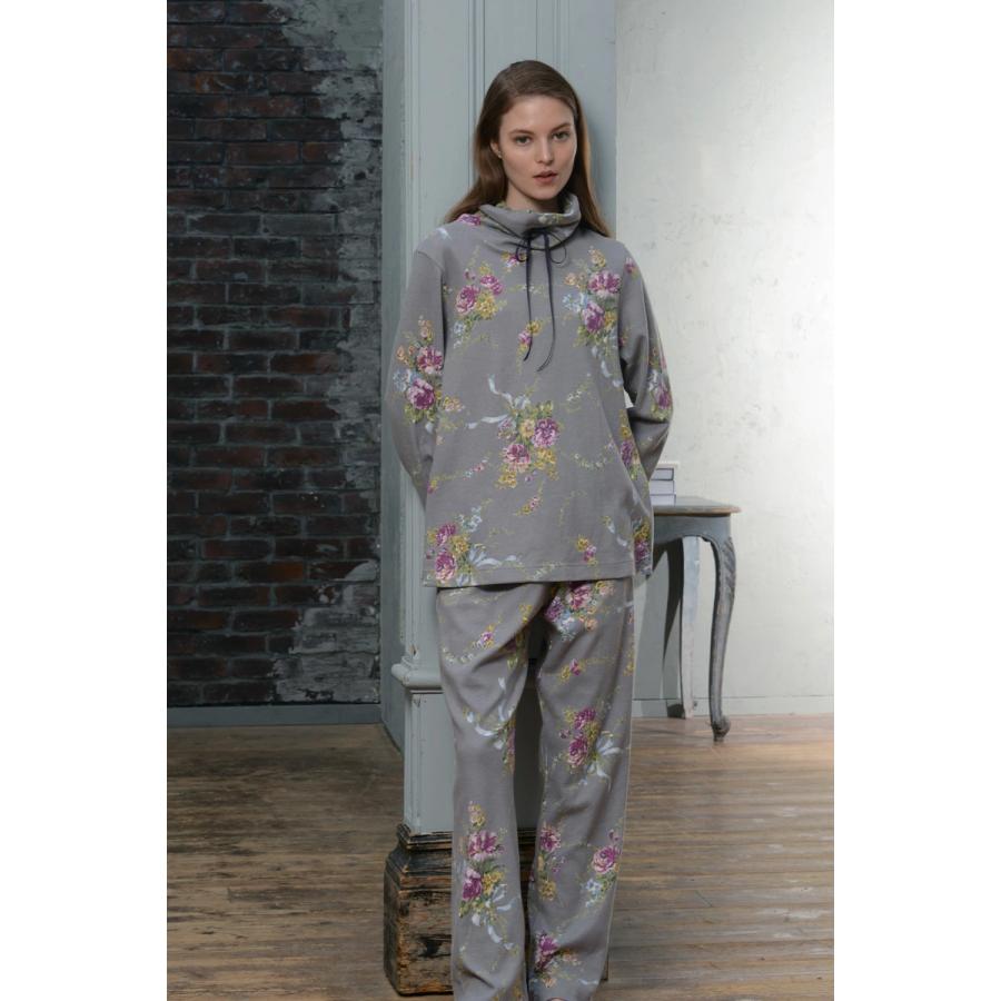 パジャマ レディース 【イクコ IKUKO】 スムース花柄プリント