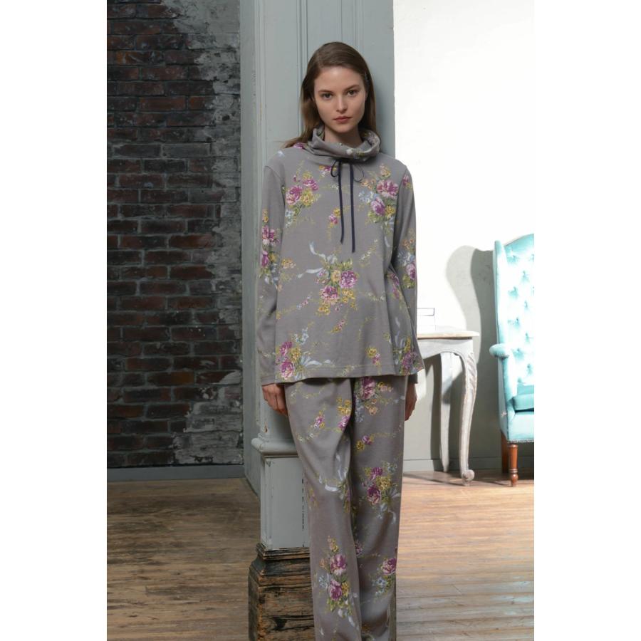 イクコパジャマ パジャマ レディース 【イクコ IKUKO】 スムース花柄プリント