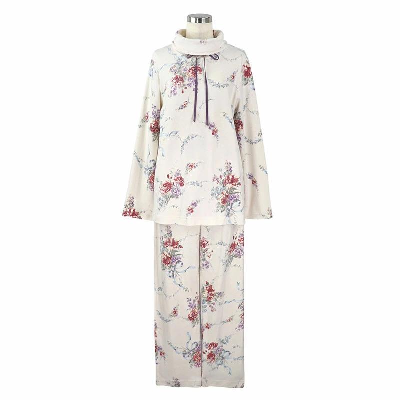 パジャマ レディース 【イクコ IKUKO】 スムース花柄プリント