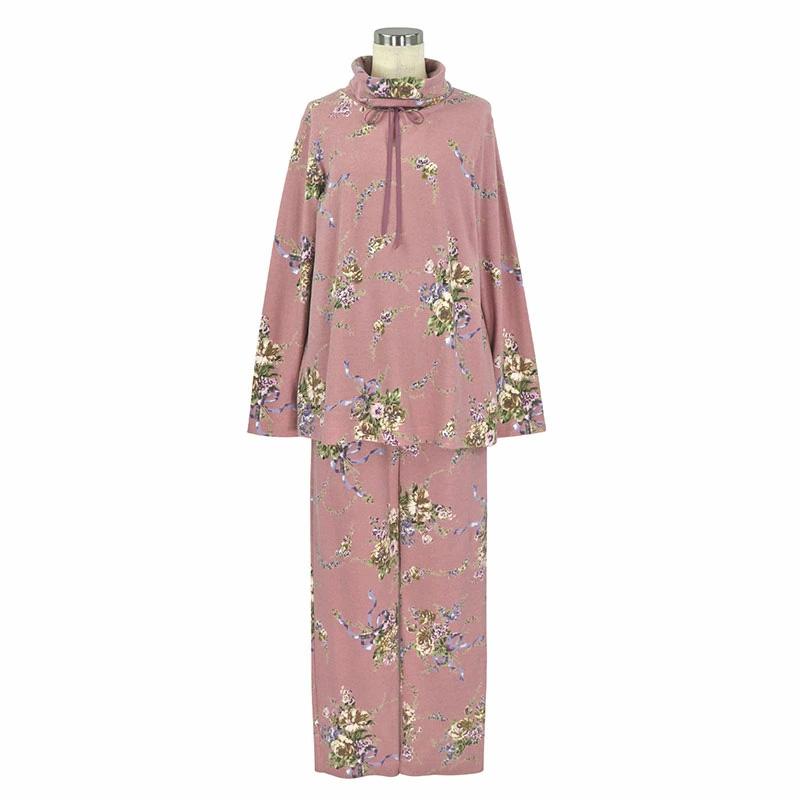 パジャマ レディース 【イクコ IKUKO】 スムース花柄プリント