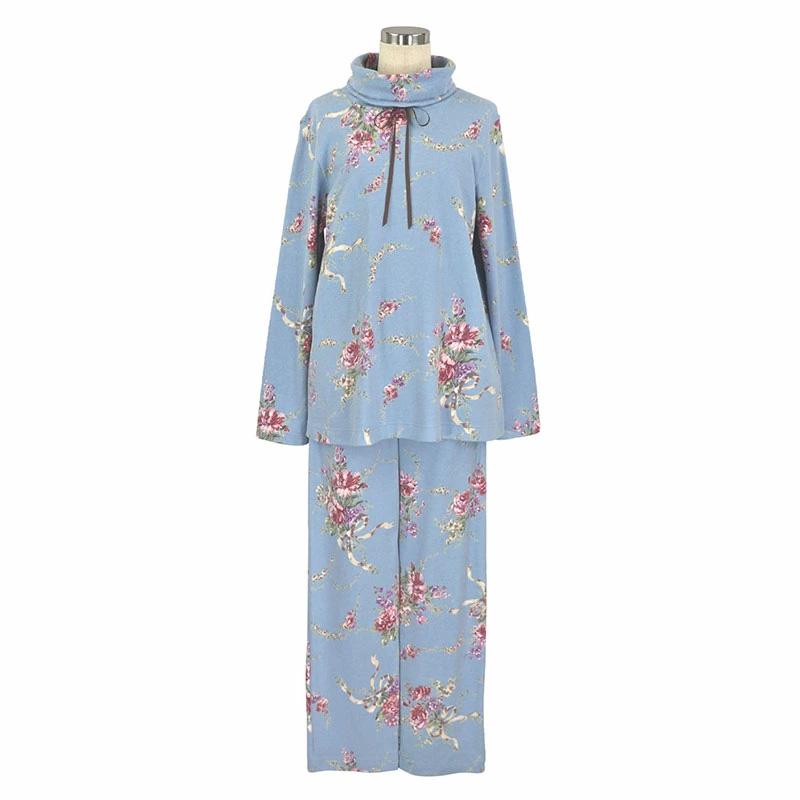 パジャマ レディース 【イクコ IKUKO】 スムース花柄プリント