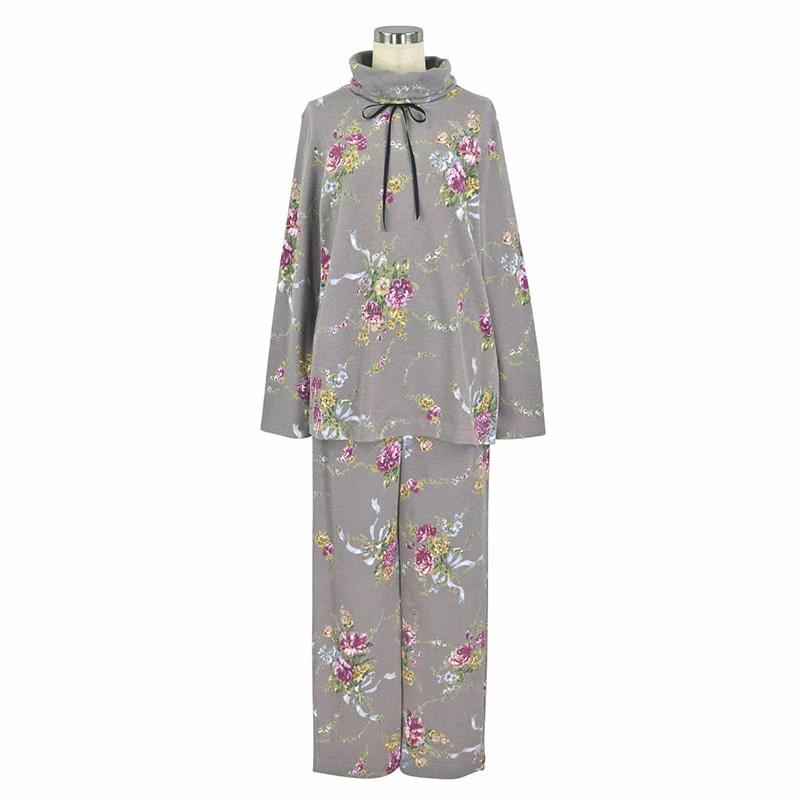 パジャマ レディース 【イクコ IKUKO】 スムース花柄プリント