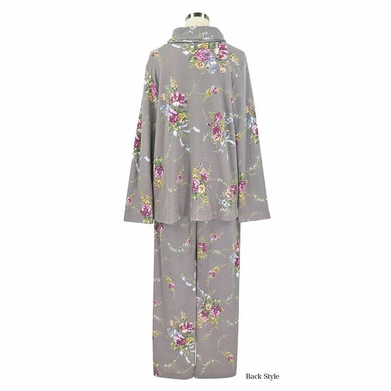 パジャマ レディース 【イクコ IKUKO】 スムース花柄プリント