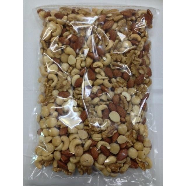 素焼きミックスナッツ 4種類ミックスナッツ 1kg 無塩 無油 (素焼き