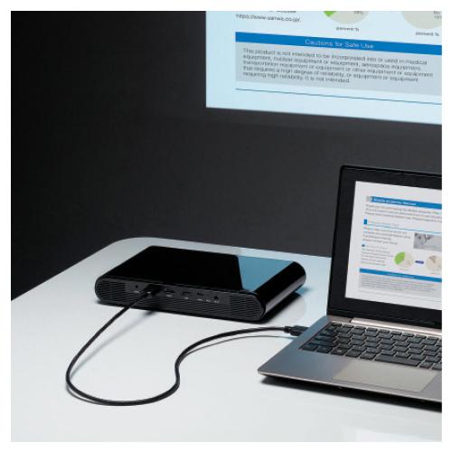 SANWA SUPPLY プロジェクター コンパクト ブラック かっこいい