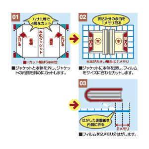 ブックカバー フィルムルックス６０９（２５ｍ）５０ｃｍ ネーシェン_1