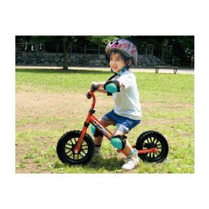 バランスバイク キックバイク 子供 アルミボディ マット レッドの画像