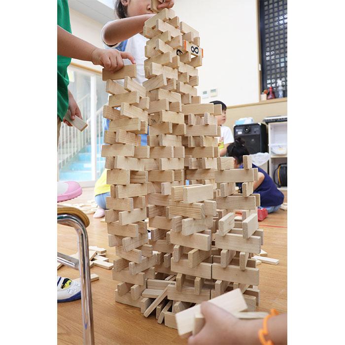 おもちゃ 積み木 つみき ブロック 木製 ドミノ ひらいたくん600 駒形