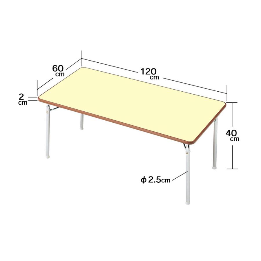 テーブル 机 保育園 幼稚園 折りたたみ セフティテーブル 幅120cm×奥行