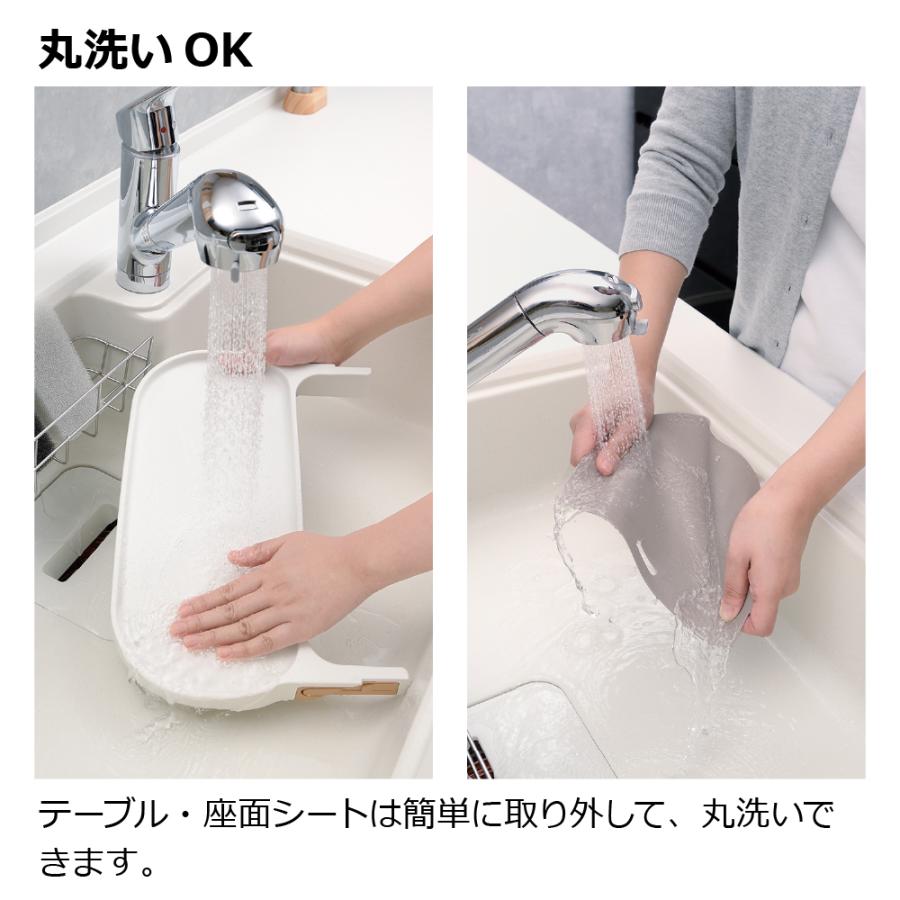 ベビーチェア ローチェア フィージーR ベージュ リッチェル 赤ちゃん 椅子 離乳食 シンプル おしゃれの画像