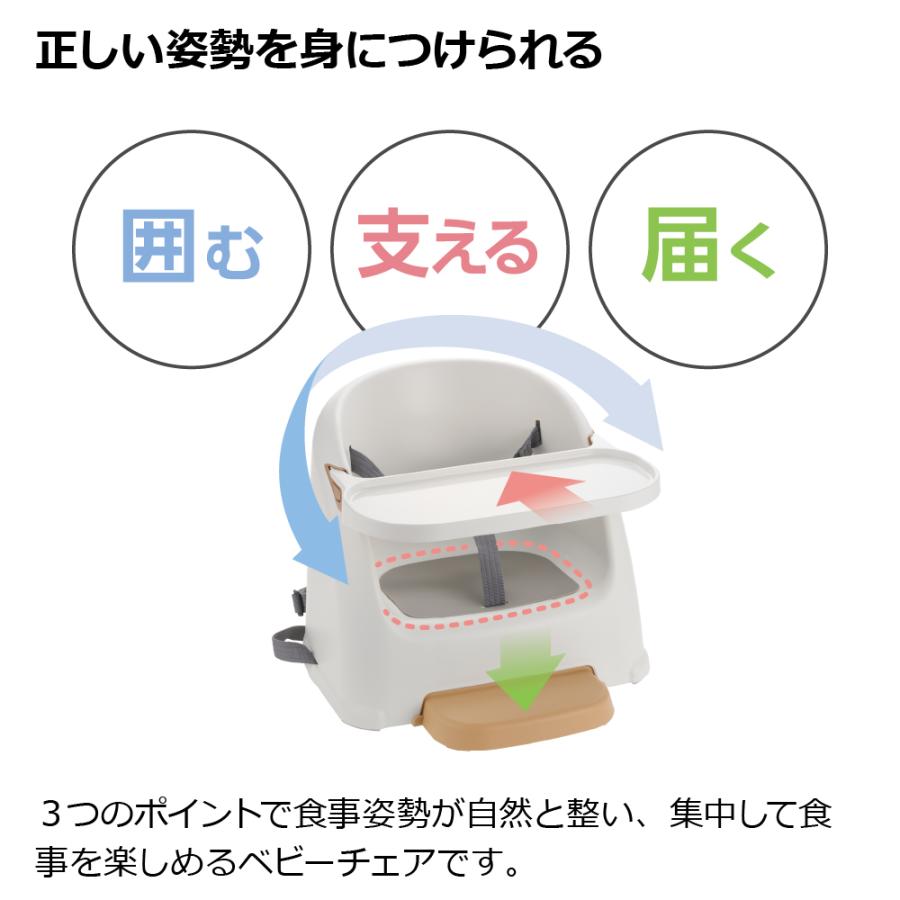 ベビーチェア フィージーR ミントブルー リッチェル 赤ちゃん 椅子 ローチェア 離乳食 シンプル おしゃれの画像