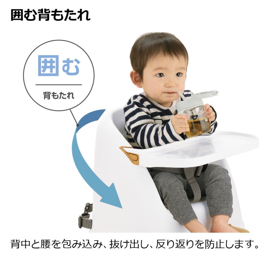ベビーチェア フィージーR ミントブルー リッチェル 赤ちゃん 椅子 ローチェア 離乳食 シンプル おしゃれの画像