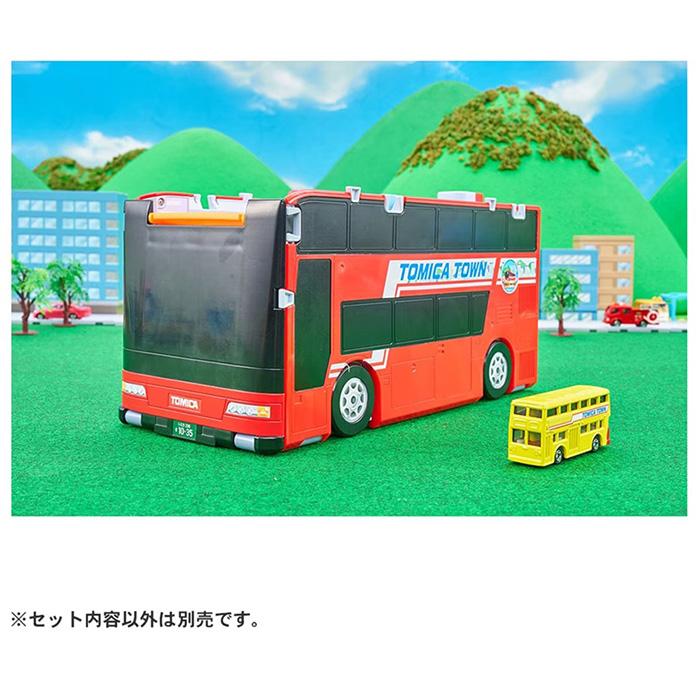 トミカワールド トミカビークルタウン ビッグに変形 2階だてバスロータリー(トミカ付き) 3歳から タカラトミー TAKARATOMYの画像