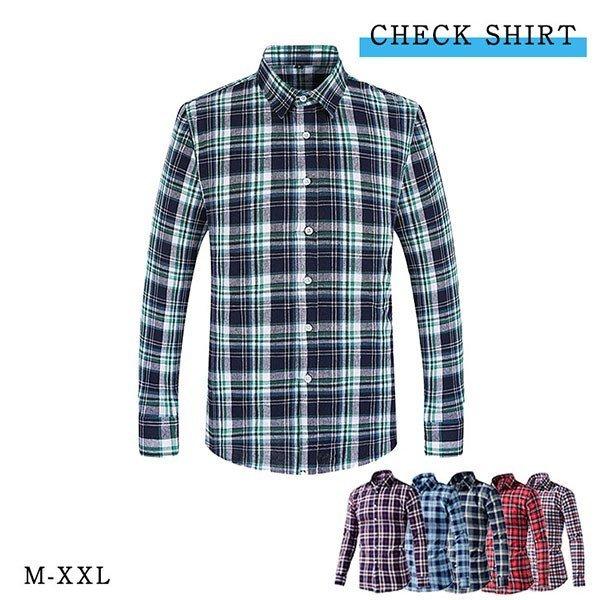 チェックシャツ メンズ ネルシャツ シャツ メンズシャツ 長袖シャツ 腰巻 ペアルック カップル 春 春服 春物 サーフ系 お洒落 定番 男性 Eight Ha Shi 017 Il Shop 通販 Yahoo ショッピング