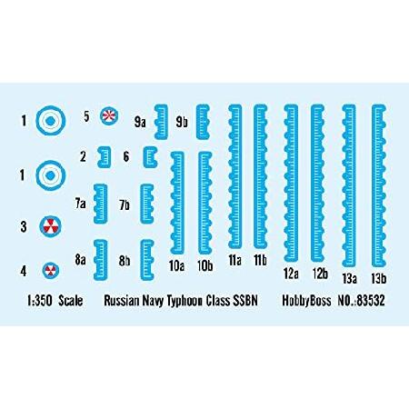 ホビーボス 1/350 潜水艦シリーズ ロシア海軍タイフーン級潜水艦 プラモデル 