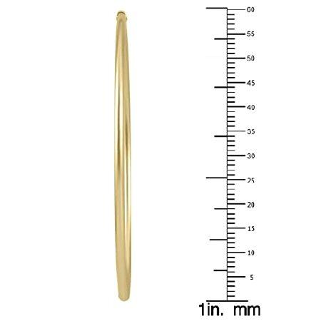 ⭐️完成品⭐️ 60mm エンドレスフープイヤリング 14K イエローゴールド＿並行輸入 【FKP9071965388】(32108円)