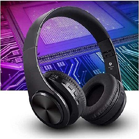JYYBN Gaming Headset, Lightweight, Comfortable Memory Foam, Swivel to Mute Noise-Cancellation Microphone, Works on Wireless On-Ear Headphones Headph