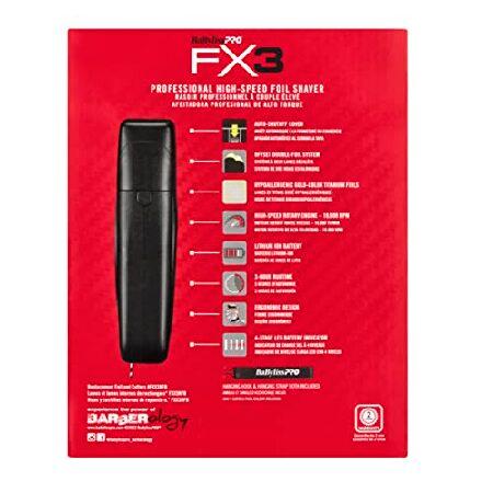 BaBylissPRO バーベロジー ダブルホイル シェーバー FXX3SB FX3 プロフェッショナル 高速電動シェーバー 