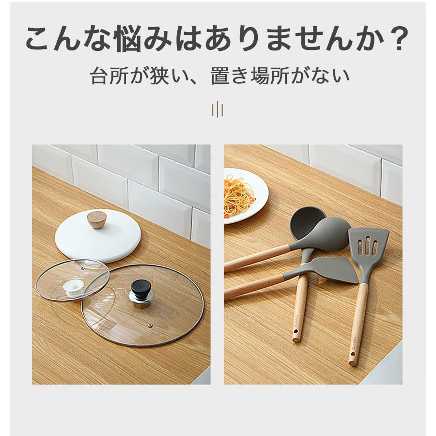 Off お玉 鍋蓋スタンド お玉置き フライ返し置き 蓋置き キッチン収納 菜箸 台所 省スペース 壁掛け キッチン雑貨 キッチン用品 便利 洗える Take One Collection 公式ストア 通販 Paypayモール