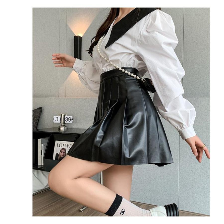 レディースファッション ミニスカート レザースカート PUスカート