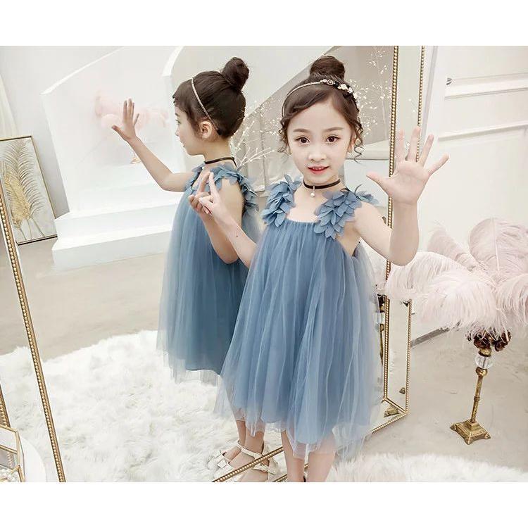 ワンピース 韓国子供服 子供ドレス ロング丈 夏 チュールスカート