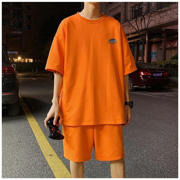 オレンジ スウェット 上下セット 41KCkUMNAaL._SR240,220_.jpg