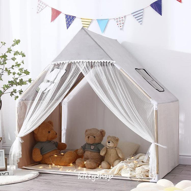 キッズテント 子供部屋 プレイハウス クリスマスプレゼント 誕生日プレゼント 男の子 女の子 プレイテント ままごと テントハウス 子供テント ハウス_3