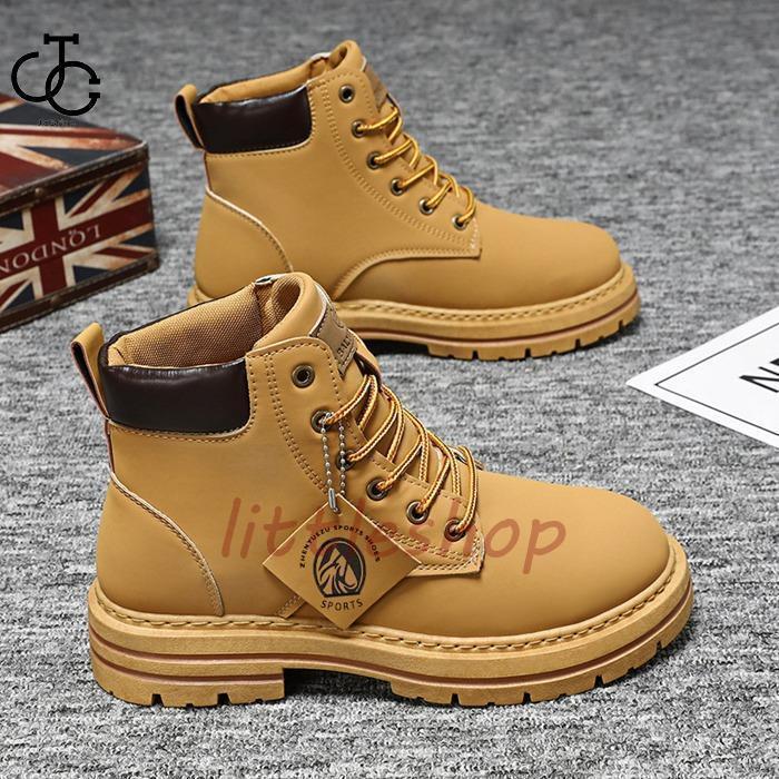 イエローブーツ ワークブーツ ショートブーツ メンズ ミリタリー