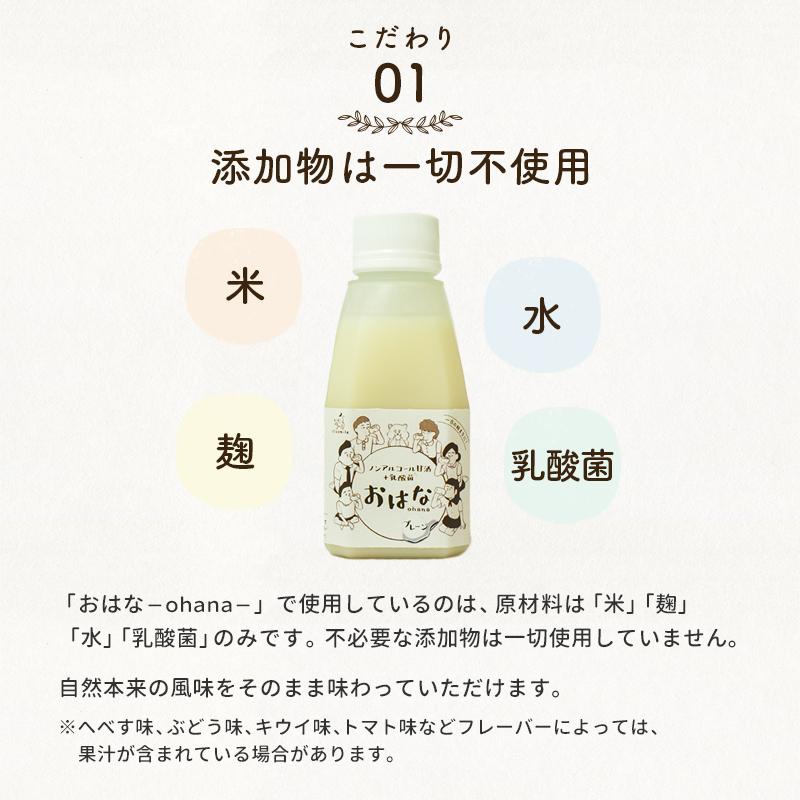 米糀ノンアルコール甘酒+乳酸菌 150g おはな -ohana- プレーン 玄米 へべす キウイ トマト ぶどう/犬 無添加 腸活 ギフト　ポイント利用 お試し商品 サンプル | iliosmile | 12