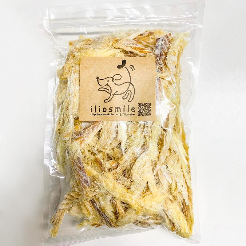 犬 おやつ 無添加 国産 北海道産 むしりタラ/寒干タラ 150g/低脂肪 魚 フィッシュ ダイエット イリオスマイル アレルギー｜iliosmile｜02