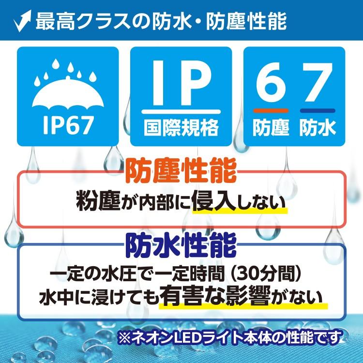 ネオンled DC12V 3m 防水 屋外 設置OK 白 電球色 青 赤 緑 黄 ピンク 明るい 長持ち おしゃれ 間接照明 装飾照明 ネオンサイン｜illumica-y｜13