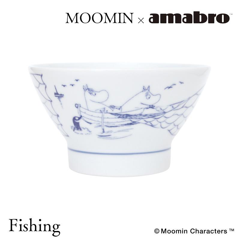 amabro（アマブロ） ムーミン 染付茶碗 波佐見焼 SOMETSUKE CHAWAN
