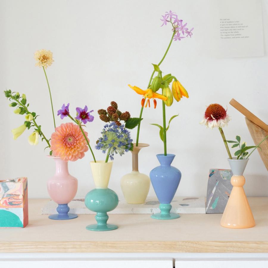 陶器とガラスの花瓶セット 楽天市場】【送料無料】丸壺セラミック花瓶青 ブルー 白