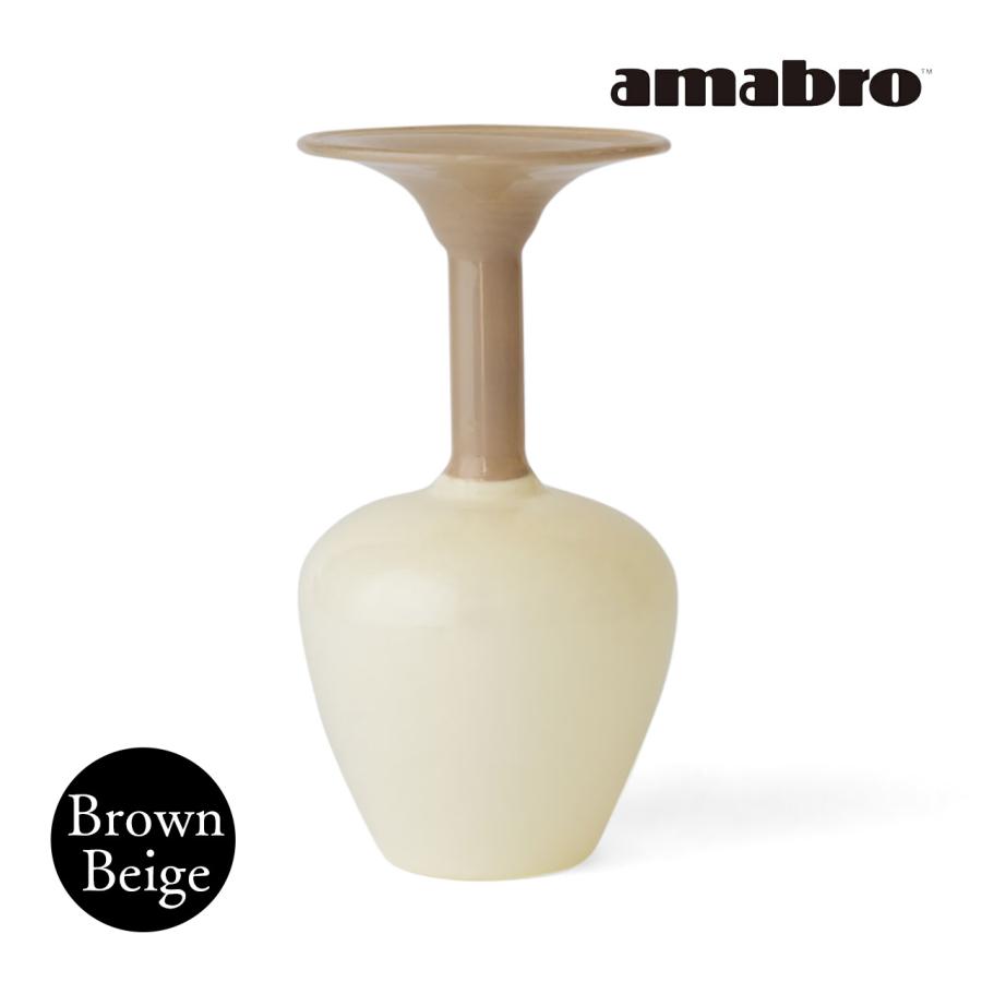amabro（アマブロ） amabro MINI VASE TWO TONE ガラス 一輪挿し 花瓶