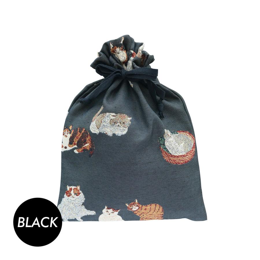 松尾ミユキ 巾着バッグ 猫 かわいい メール便可 : 食器 生活雑貨 