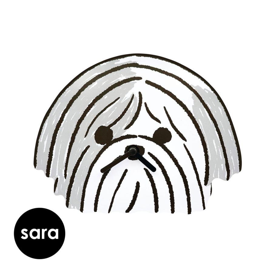 山鳩舎 掛け時計 犬 アニマルクロック かわいい ミヤギチカ : 食器