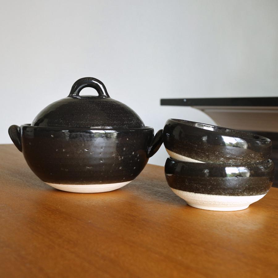 ♥30日までの発送特別値下げ限定⬛１人土鍋4鍋とんすい4皿特別セット ♥30日までの発送特別値下げ限定⬛1人土鍋4鍋と