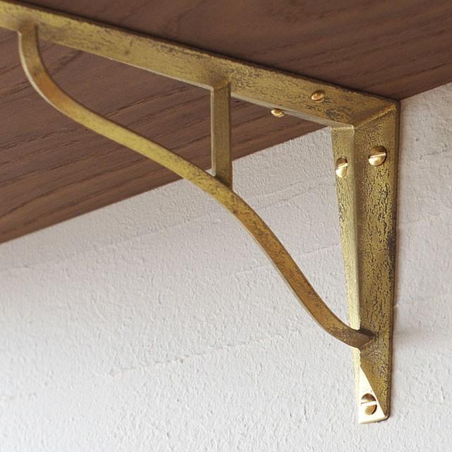 お値下げ！3個 FUTAGAMI 真鍮製 L字型棚受け ゴールド大 3個 FUTAGAMI 真鍮製 L字型棚受け ゴールド大 【公式通販】