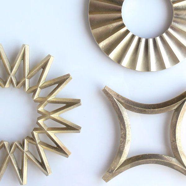 FUTAGAMI（フタガミ） 鍋敷き 銀河 真鍮製 二上 : 食器 生活雑貨