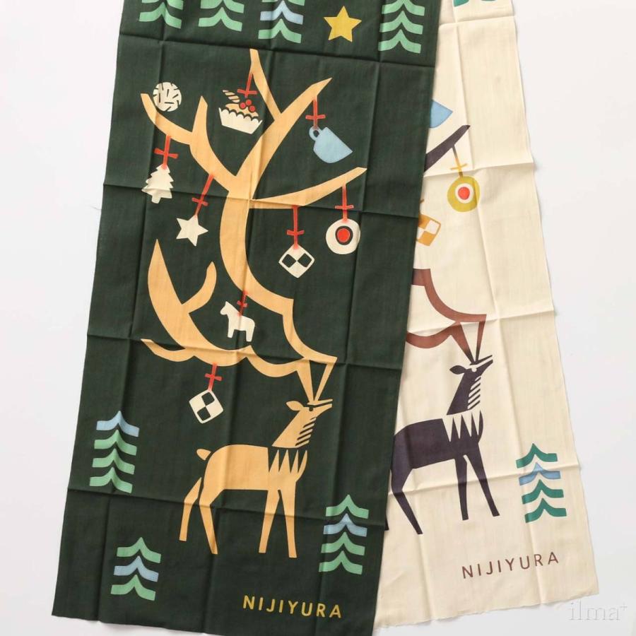 にじゆら てぬぐい Ska vi fika Sweden クリスマス メール便可 ギフト