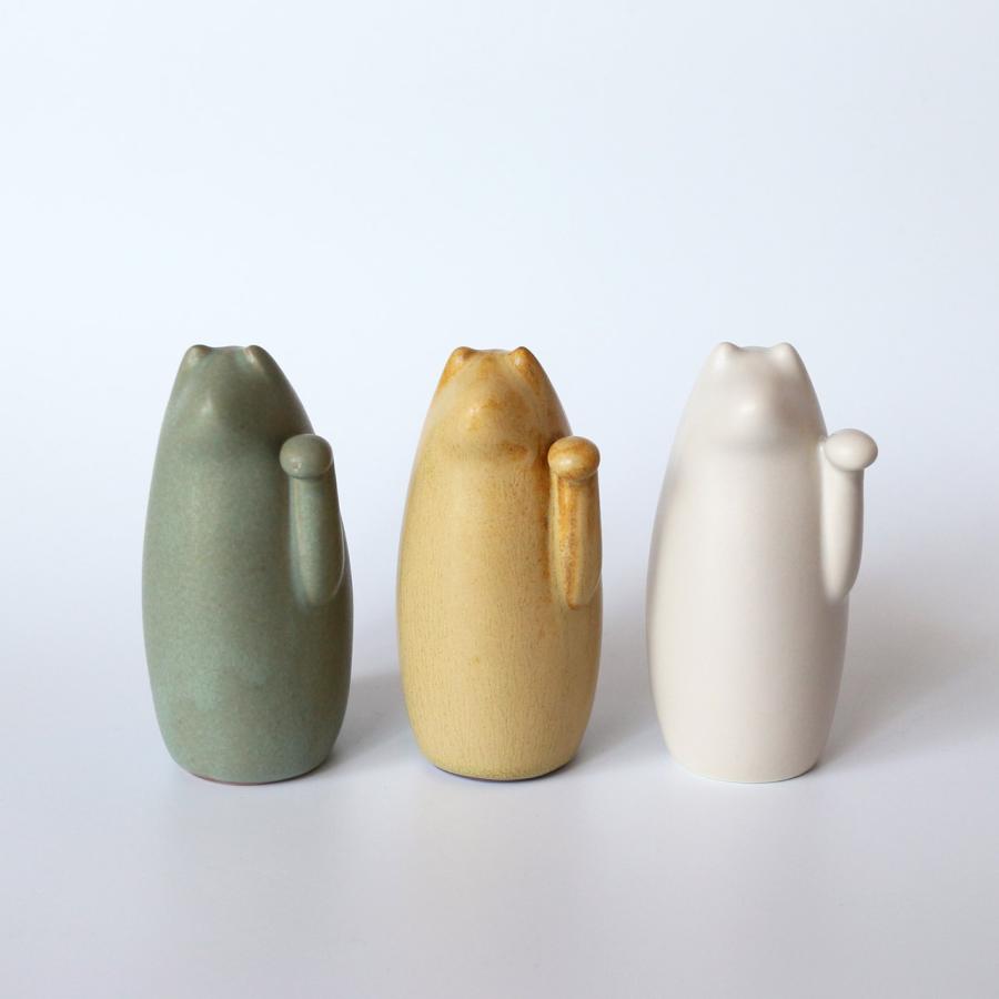 SETOMANEKI 小 招き猫 置き物 和モダン ギフト おしゃれ 黄・緑・灰・黒 |  | 05