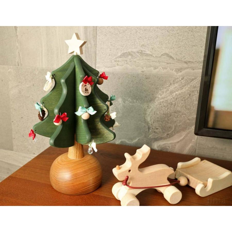 オークヴィレッジ オルゴールツリープチ クリスマスツリー グリーン