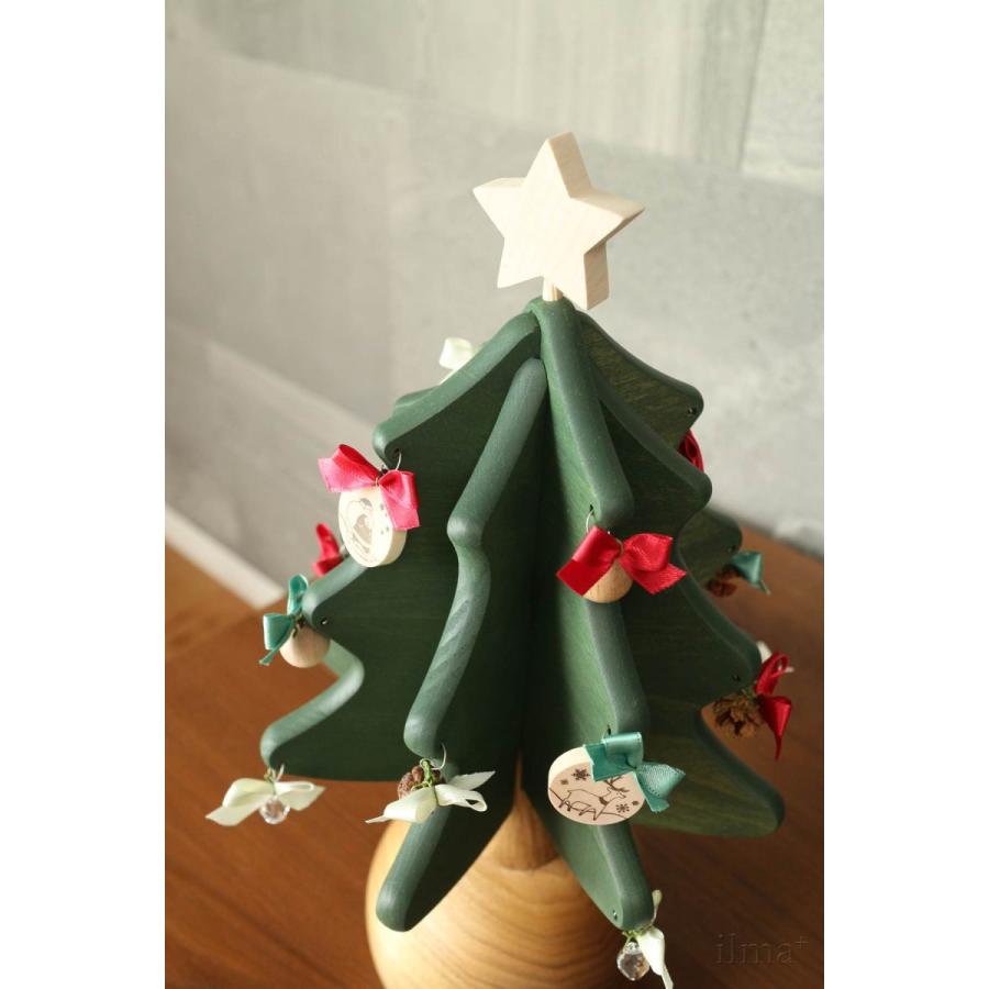 オークヴィレッジ オルゴールツリープチ クリスマスツリー グリーン