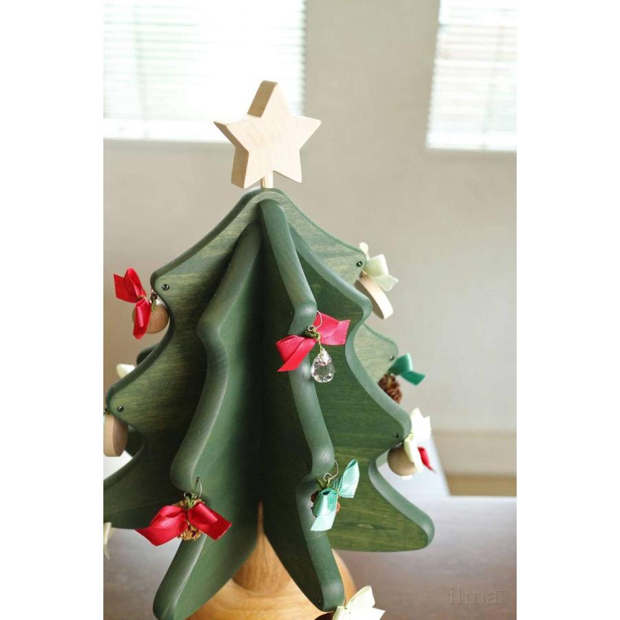 オークヴィレッジ オルゴールツリープチ クリスマスツリー グリーン